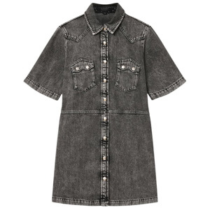 AllSaints Rock Denim Mini Dress